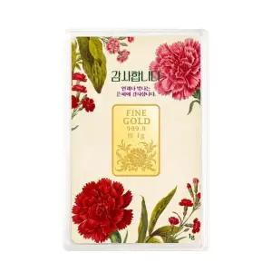 골드앤 24K 순금 플로라 카네이션 골드바 1g