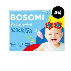 보솜이 액션핏 썸머 팬티 점보형 20개입 4팩
