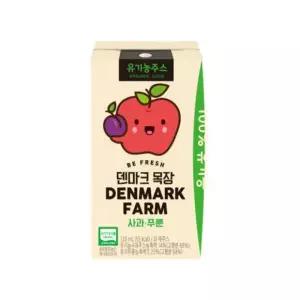 덴마크목장 유기농 주스 사과 푸룬 120ml 32개