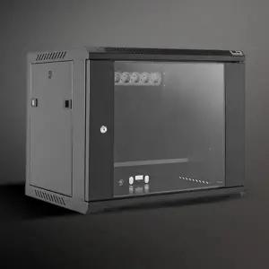 멀티 스텐 스틸 브라켓 이동식 허브랙 통신 랙 블랙