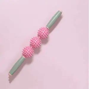 [RIZPICK]3구 마사지봉 롤링 돌기 마사지 스틱 지압봉