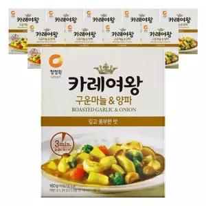 청정원 카레여왕 구운마늘양파, 160g, 10개