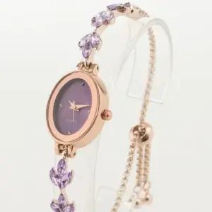 큐빅 슬라이드 매듭 팔찌 손목시계 퍼플) DP73129 디지털시계 전자시계 손목시계