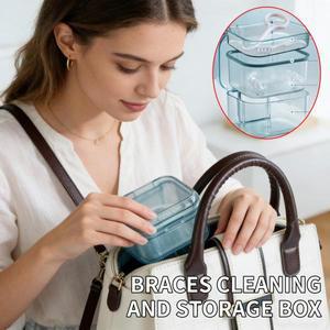 투명 교정기 케이스, 치아 유지 보관함, 휴대용 틀니
