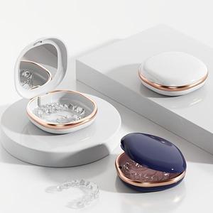 1개 치아교정기 케이스 유지장치 보관함 얼라이너 마우스가드 여행용 틀니 도매