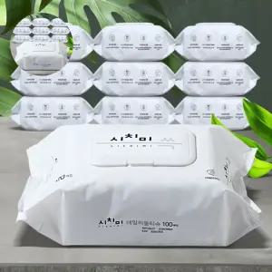 물티슈 대용량 아기 신생아 두꺼운 물휴지 100매 10팩