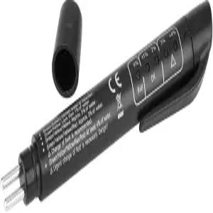 푸니엔 브레이크 오일 테스터 휴대용 5개의 LED 조명 케이블 커넥터가 있는 DOT3/DOT4/DOT5용 콘텐츠 체크