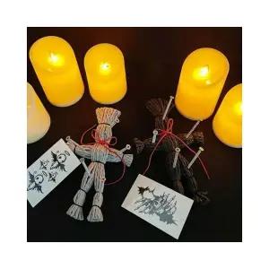 루미나D 지푸라기 저주인형 스트레스 해소 부두 화풀이 인형