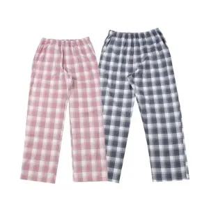 [갤러리아] [비비안][커플]시원하고 부드러운 뱀부체크 커플파자마 하의 EZ1969P/EZ2969P