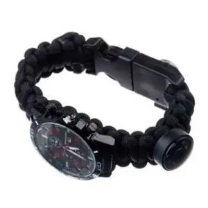 시계 블랙 생존키트 서바이벌 생존팔찌 레져용시계