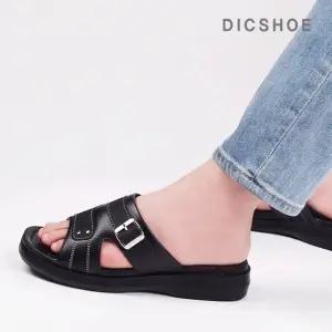[딕슈]딕슈 남성 다용도 스티치 버클 스트랩 슬리퍼 S400