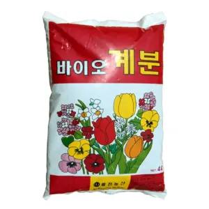 소포장용계분 건실한 거름 4L(2개)가축분 분퇴비 비료 닭똥 밑용 텃밭 발효