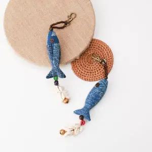 [하프클럽/]물고기 파랑 키링