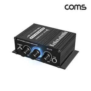 Coms Hi-Fi 오디오 앰프 20W x2 사운드 Amplifier블랙 검정 소품 음향 스피커