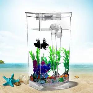 물고기 금붕어 키우기 무환수 미니 자동 청소 사각 어항키우기 거북이 소형 해수어 물멍 멍때리기 무어항