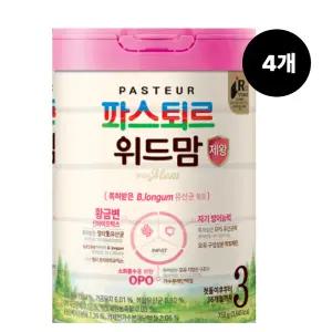 파스퇴르 위드맘 제왕 분유 3단계 750g 4개