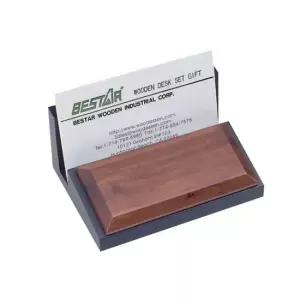 원목 명함꽂이 94x70x74 1p 원목 나무 책상 보관함 명함보관케이스 원목소품함