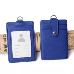 사원증 카드지갑 릴홀더 목걸이 케이스 블루 목걸이카드지갑 사원증케이스