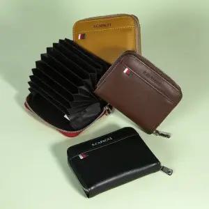 가파치 데일리 가죽 아코디언 카드지갑 가죽 아코디언