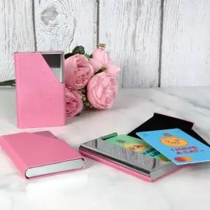 슬림카드지갑 핑크 카드명함지갑 남자명함케이스 카드홀더 명함홀더 교통카드지갑