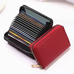 아코디언 카드지갑 남성 여성 명함지갑 지퍼 지갑 아코디언카드지갑 여성카드지갑