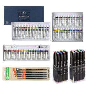 종이나라 아크릴 신한 수채화 물감 20색/24색/30색 터치트윈마카 12색