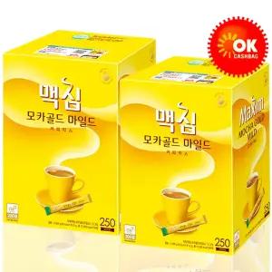 맥심 모카골드 커피믹스 250T+250T 총 500T/일반용or세트 랜덤발송