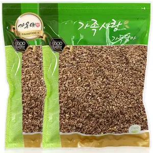 [가온애] 볶은 아마씨 1kg x2팩 / 볶은아마씨 아마씨드 아마씨앗 슈퍼푸드 견과 잡곡 견과류 건과 건과류