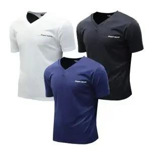 여름 반팔티 브이넥 스판티 쿨티셔츠 기능성 반팔티셔츠 쿨티 물방울
