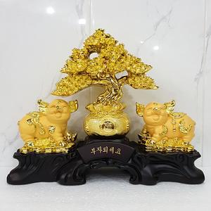복주머니 돈나무 돼지 장식품 인테리어 소품 개업선물 집들이선물