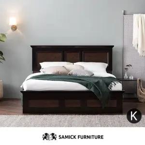삼익가구 코펜하겐 월넛 도장 침대_65T 유로탑 독립 매트리스-킹