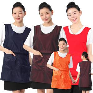 AE201A 지퍼주머니 원피스 앞치마 얇은 요양보호사 빅