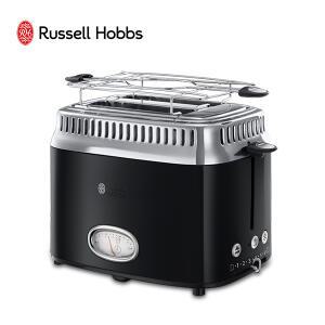 러셀홉스 레트로 스타일 전기 토스터기 블랙 RH-2168B