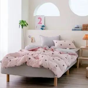 알러지케어 키즈침구 래빗도트 에어 핑크 아동차렵이불 어린이이불 패드 밴딩 세트 S SS