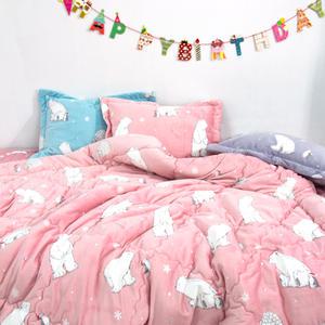 극세사이불, 곰세마리 5mm 극세사 차렵이불 (S,SS)