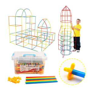 생각 빨대블록 / 빨대블럭 놀이 300피스.500피스