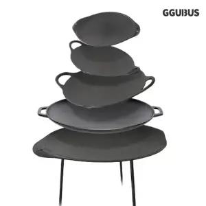 꾸버스 캠핑 그리들 5종 주물 무쇠팬 캠핑 바베큐그릴 고기불판