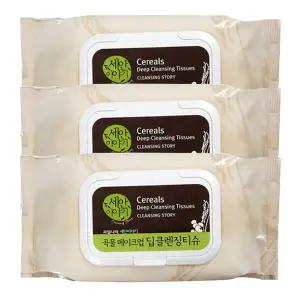 [과일나라] 세안이야기 곡물 딥 클렌징티슈 300매