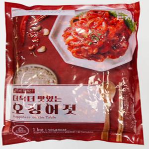 반찬단지 오징어젓 1kg 1개
