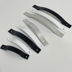 건축용 쏘렌토손잡이 활손잡이 전면고정 가구 서랍장 싱크대 베란다 건축용 블랙 화이트 실버