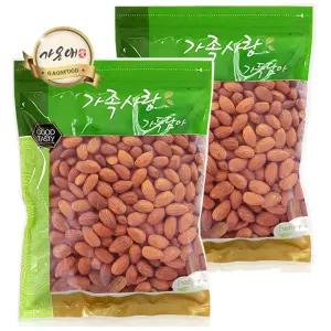 [가온애] 볶음 아몬드 400g x2팩 / 볶은아몬드 구운아몬드 무염아몬드 무염 견과류 견과 건과 건과류