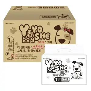 T멤버십 11% / 요요쉬 강아지 기저귀 여아, 1단계, 30매, 3개
