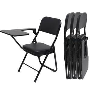 로엠가구 블랙 수강용 강의실 일체형 접는 책상 접이식 의자