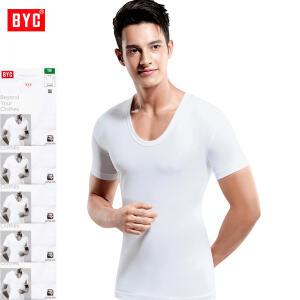 BYC40수순면U넥라운드반팔런닝5매 BYC1903