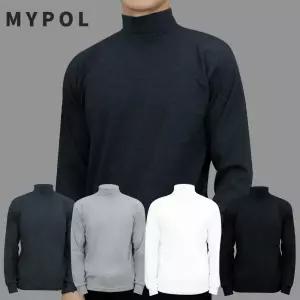 [마이폴] 면스판 목티 머슬핏 반폴라 남자목폴라 긴팔 폴라티 남녀공용