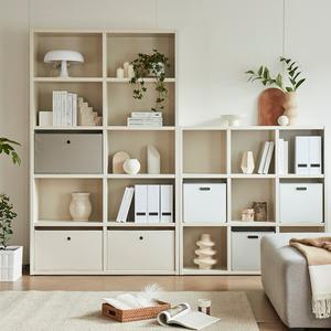 한샘 샘 폴리 수납 바스켓 (와이드) 2종택1 샘책장호환 수납박스 정리