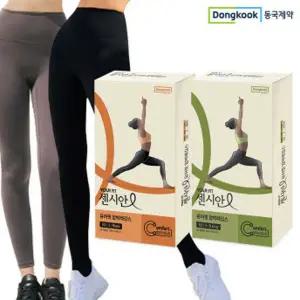 동국제약 센시안 의료용 고탄력 압박보정 힙업 트레이닝 레깅스 2박스