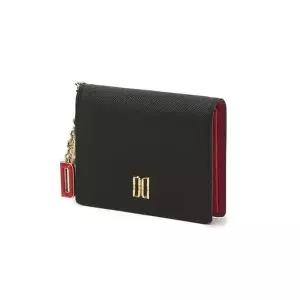 [닥스](강남점)DCWA3E012BK [ERIN] 블랙 배색 참장식 카드지갑