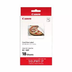 [캐논]총판 포토프린터 용지 KC-18IF / 크레딧카드사이즈-18매, 스티커용지
