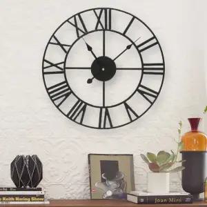 빈티지 로마숫자 무소음 벽시계 50cm) 인테리어 시계